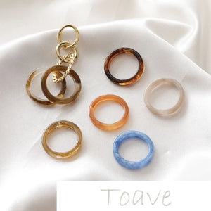 Hollow Dyed Resin Ring - DIY Hand-made Material Accessories