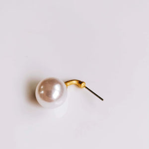 Pearl Stud Earring Pendant Necklace Charms Jewelry Component 6pcs