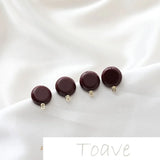 Resin Band Earrings Hand-made Material Accessories