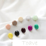 Resin Band Earrings Hand-made Material Accessories