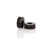 CZ Round Spacer Charms/Micro Pave Bead/Men's Bracelet Accessories