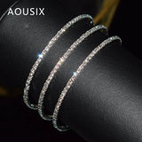 Crystal Cuff Bracelet for Women - Bling Wrap Bracelets Wedding Party Jewelry