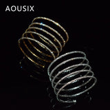Crystal Cuff Bracelet for Women - Bling Wrap Bracelets Wedding Party Jewelry