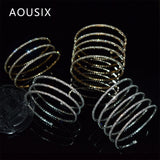 Crystal Cuff Bracelet for Women - Bling Wrap Bracelets Wedding Party Jewelry
