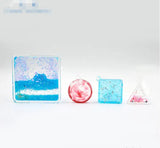 Round Triangle Quicksand Pendant Silicone Mould for DIY Resin Jewelry Making