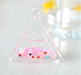 Round Triangle Quicksand Pendant Silicone Mould for DIY Resin Jewelry Making