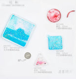 Round Triangle Quicksand Pendant Silicone Mould for DIY Resin Jewelry Making