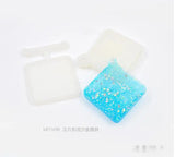 Round Triangle Quicksand Pendant Silicone Mould for DIY Resin Jewelry Making
