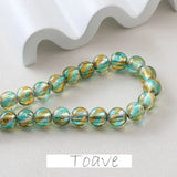 Silver Foil Glazed Beads DIY Earrings Necklace Bracelet Pendant