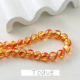 Silver Foil Glazed Beads DIY Earrings Necklace Bracelet Pendant
