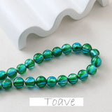 Silver Foil Glazed Beads DIY Earrings Necklace Bracelet Pendant