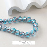 Silver Foil Glazed Beads DIY Earrings Necklace Bracelet Pendant