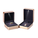 LED Light Jewelry Box for Ring Necklace Pendant