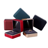 LED Light Jewelry Box for Ring Necklace Pendant