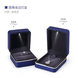 LED Light Jewelry Box for Ring Necklace Pendant