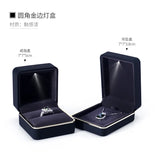LED Light Jewelry Box for Ring Necklace Pendant