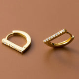 Smooth 925 Sterling Silver Hoop Earrings for Women Daily Wear