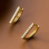 Smooth 925 Sterling Silver Hoop Earrings for Women Daily Wear