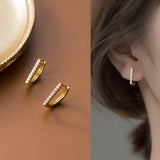 Smooth 925 Sterling Silver Hoop Earrings for Women Daily Wear
