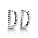 Smooth 925 Sterling Silver Hoop Earrings for Women Daily Wear