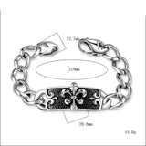 Royal Court Flower Vine Totem Men Bracelet