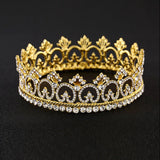 Men's Royal King Crown Tiara Metal Headbands for Wedding