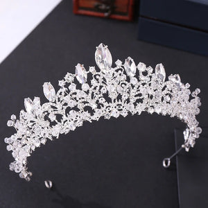 Royal Queen Crystal Bride Tiara Headband Wedding Hair Jewelry