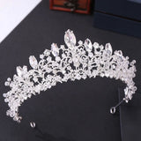 Royal Queen Crystal Bride Tiara Headband Wedding Hair Jewelry
