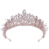Royal Queen Crystal Bride Tiara Headband Wedding Hair Jewelry