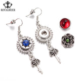 10pcs Rhinestone Style Mixed Charms Snap Button For Snap Bracelet