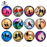 RoyalBeier 12PCS Mixed Mother's English Word Blessing Snap Buttons DIY Jewelry