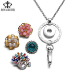 12pcs Christmas Snowman Glass Bead Charms for 18mm Snap Button Jewelry kg0103