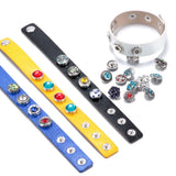 12pcs Christmas Tree Santa Glass Charms 18mm Snap Button For 20mm Snap Bracelet
