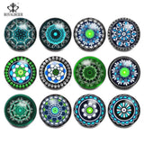 12pcs Love Words Glass Snap Buttons for Snap Jewelry