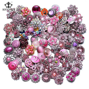 20pcs Mixed Metal Button Charms For 18/20mm Wedding Accessories