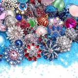 20pcs Mixed Metal Button Charms For 18/20mm Wedding Accessories