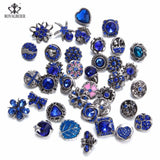 RoyalBeier 36pcs Rhinestone Snap Button 12mm for Snap Bracelet DIY Jewelry