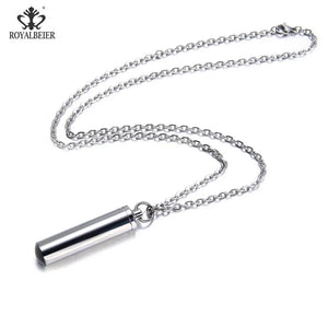 RoyalBeier Perfume Bottle Pendant Necklace - Silver Jewelry