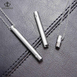 RoyalBeier Perfume Bottle Pendant Necklace - Silver Jewelry