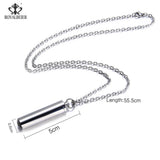 RoyalBeier Perfume Bottle Pendant Necklace - Silver Jewelry