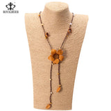 RoyalBeier Handwork Tailor Flower Pendant Necklace