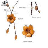RoyalBeier Handwork Tailor Flower Pendant Necklace