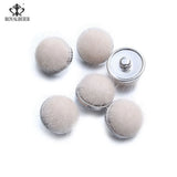 RoyalBeier Wrasse Rabbit Hair 18mm Snap Buttons 12pcs/Lot Soft Fur