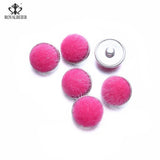 RoyalBeier Wrasse Rabbit Hair 18mm Snap Buttons 12pcs/Lot Soft Fur