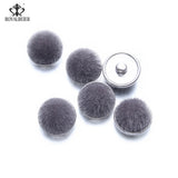 RoyalBeier Wrasse Rabbit Hair 18mm Snap Buttons 12pcs/Lot Soft Fur