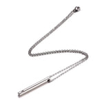 Royalbeier Stainless Steel Cremation Urn Pendant Crystal Perfume Bottle Necklace