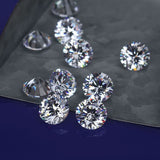11-340pcs Small Loose Moissanite Gemstones 0.8-2.9mm 1CT D Diamond for Jewelry