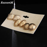 3 Pairs Alloy Earrings Set for Girls, Birthday Party Jewelry Gift