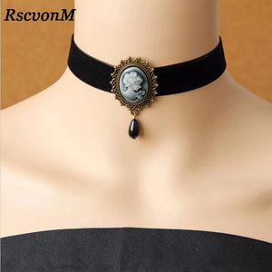 Vintage Lace Choker Necklace False Collar Statement Necklaces