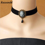 Vintage Lace Choker Necklace False Collar Statement Necklaces